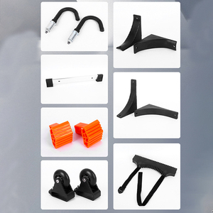 Kit d'accessoires pour échelle télescopique avec roulettes, barre stabilisatrice robuste, crochets <span class=keywords><strong>de</strong></span> sécurité, poignée <span class=keywords><strong>de</strong></span> transport pour échelle pliante - Product Image 4