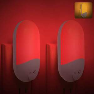 Custom Logo 670 nm Red Night <b>Light</b> Dusk to Dawn Night Lamp <b>Led</b> Presence Night <b>Light</b> for Bedroom Bathroom Hallway nachtlampe - Product Image 2