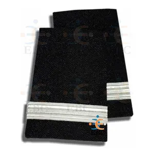 Professional OEM Airline Pilot Uniform Shoulder Boards Soft Slip-On Epaulettes with 1/2/3/4 Rank Bars Personal Forces Equipment