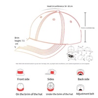 Nueva Gorra de Béisbol de 6 Paneles Ajustable con Letras Bordadas, Malla Transpirable, 100% Poliéster, Estilo Americano, Protección Solar para Hombres y Mujeres