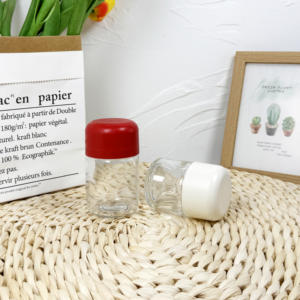 Échantillon gratuit bocaux en verre transparents vides ronds de 50ml 70ml 90ml 110ml avec couvercles CR - Product Image 5