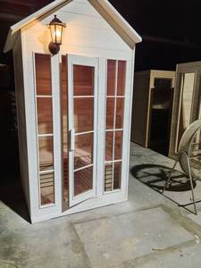 Pièce humide extérieure moderne blanche belle de <span class=keywords><strong>sauna</strong></span> de vapeur avec le fourneau 6KW électrique et les pierres - Product Image 5