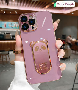 Funda de Teléfono con Soporte de Lujo y Acabado Plateado para Xiaomi Redmi Note 11 10 9 12 <span class=keywords><strong>Pro</strong></span> Plus <span class=keywords><strong>Max</strong></span> 9S 10S <span class=keywords><strong>11S</strong></span> 10 9 11 S 10Pro 11Pro Global - Product Image 4