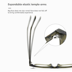 高品質新しいレトロTR90光学フレームスタイルメンズ2025光学ガラスフラットミラーアンチブルーライト近視眼鏡 - Product Image 5