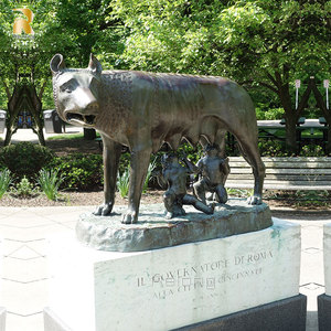 Vendita calda nuovo Design all'aperto parco bronzo statua del lupo capitolino in vendita - Product Image 3