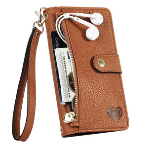 Étui en cuir de corde de mode <span class=keywords><strong>pour</strong></span> Tecno Camon 20 Pro 5G, <span class=keywords><strong>pour</strong></span> Tecno Pova 5 étui portefeuille de cadre photo conception de coeur - Product Image 3