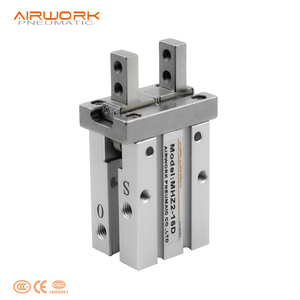 Cylindre pneumatique à double effet en acier inoxydable série MXQ HLQ HLQL avec table coulissante à course réglable - Product Image 4