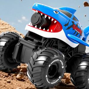 SJY-LH-C085S 2.4GHz Shark <b>Remote</b> <b>Control</b> Monster <b>Truck</b> Full Function Shooting Water Land Amphibious Vehicle RC Off-Road Car - Product Image 3