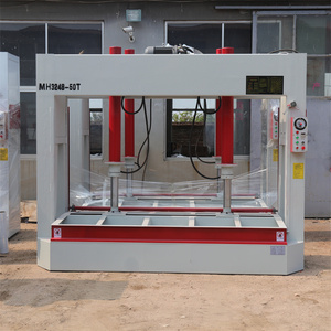 Automatic furniture panel board woodworking machinery 3 cylinder 50t 60t hydraulic wood press <strong>machine</strong> - Product Image 2