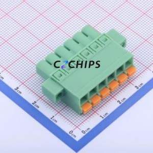 KF2EDGKNM-5.0-6P Plug-in Terminal Block P=5mm Connector Plug Screw Fixing 1x6P 5mm - Product Image 1
