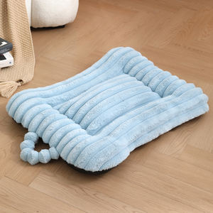 आधुनिक आरामदायक सर्दियों पालतू बिस्तर मछली पैमाने पैटर्न कुत्ते चटाई और बिल्ली बिस्तर रचनात्मक हड्डी आकार नरम और स्वस्थ कार्टन पैक - Product Image 2