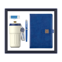 Vente en gros de mugs à café promotionnels 4 en 1, stylo, bloc-notes, clé USB, logo personnalisé, ensemble cadeau de luxe pour le bureau