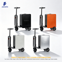 Valise trolley électrique intelligente télescopique à 3 roues, 20 pouces, 25 L, en matériau PC, avec poignée en métal, durable, pour une utilisation en extérieur, à l'aéroport ou à l'hôtel