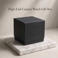 Caja de Regalo para Reloj Hecha a Mano de Lujo, Caja de Embalaje de Cartón Rígido Premium con Logotipo Personalizado, Juego de Caja para Reloj y Joyería Personalizada