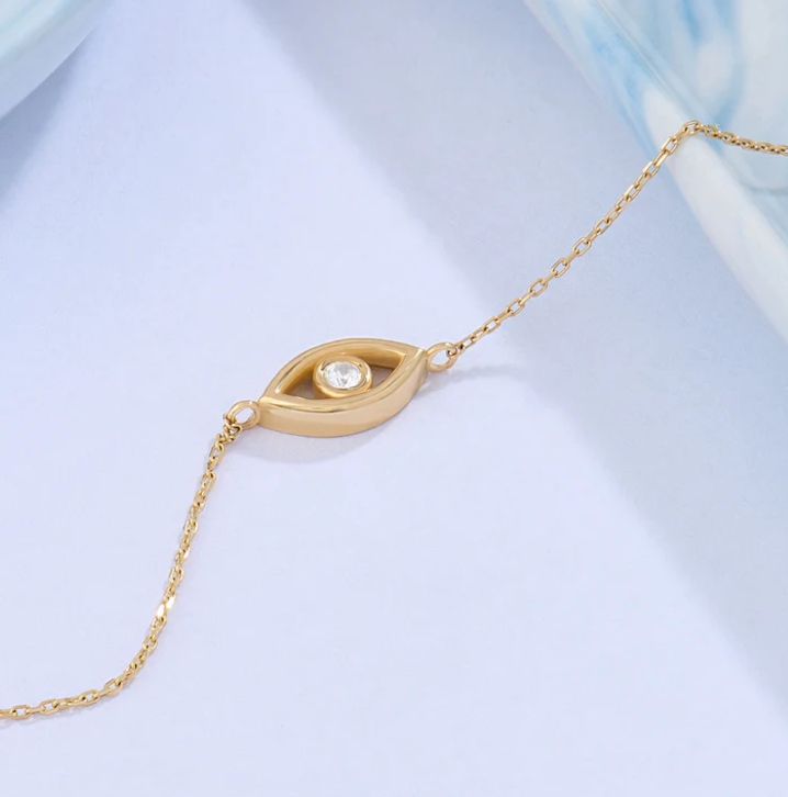 stainless steel bracelet evil eye