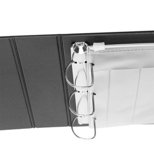 Kinh Doanh điều Hành Sổ Séc đăng ký chủ tài liệu Pouch PVC <span class=keywords><strong>3</strong></span> Nhẫn kiểm tra chất kết dính cho 500 kiểm tra năng lực - Product Image 4