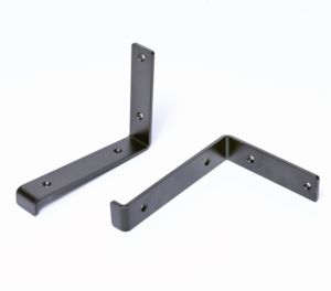 Soportes de estantería de tamaño personalizado, soportes de borde para estantes, soporte de estantería flotante de metal/aceros forjados industriales sin acabado - Product Image 3