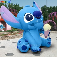 Personaje Inflable de la Película Stitch, Muñeco Inflable Publicitario Personalizado para Decoración de Parques de Atracciones