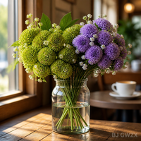 18 Têtes de Fleurs Artificielles en Soie de Chrysanthème – Design Moderne Réaliste Fait Main pour Mariages, Noël et Arrangements Floraux