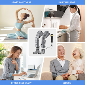 Nhà máy trực tiếp điện Shiatsu áp suất không khí sưởi ấm tập thể dục thể thao phục hồi khởi động đầy đủ Chân máy massage cho máu lưu thông - Product Image 5