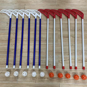 Palos de <span class=keywords><strong>Floorball</strong></span> Educativos para Niños, PVC/PP/ABS, Certificación ASTM, Longitud de Eje Personalizable, Rojos, Diámetro Exterior de 23/26 mm - Product Image 2
