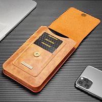 Étui de téléphone portable en cuir PU avec clip de ceinture, étui de transport pour iPhone 15 14 13 12 11 Pro Max XR