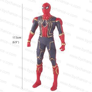 Meilleur cadeau de vacances cool pour garçons <span class=keywords><strong>super</strong></span> héros <span class=keywords><strong>ironman</strong></span> spiderman capitaine Thanos figurine jouet avec lumière dans la poitrine 6.9'' - Product Image 1