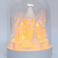 Lampe de table LED en plastique N-Concept pour Noël, base en plastique, décoration festive de Noël, lampe de table