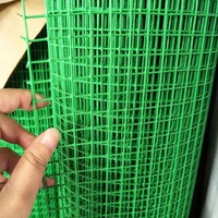 Rouleaux de grillage soudé pour l'élevage en ferme avec galvanisation électrolytique et revêtement en PVC plastique