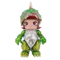 Patung Kecil Anime Gadis, Dinosaurus Lucu Mainan Vinil Dekorasi Figur Aksi Plastik Mini Figur Kustom