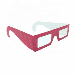 מכירה לוהטת ילדי Chromadepth Anaglyph 3D משקפיים