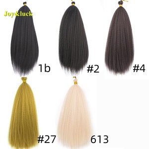 Lot de Cheveux Synthétiques Lisses et Volumineux Yaki de 22 Pouces (100g) pour Femmes Africaines – Extensions de Cheveux en Crochet en Gros - Product Image 4