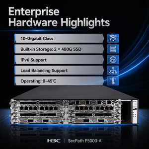 Pare-feu de sécurité haut de gamme SecPath F5000-A, tout nouveau, haute performance de nouvelle génération, 10 gigabits, double SSD 480 Go - Product Image 2
