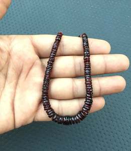 B <span class=keywords><strong>eautiful</strong></span> chất lượng hàng đầu 11 "dài Strand tự nhiên Garnet đá quý mặt lốp hình dạng hạt bán buôn DIY đối với trang sức làm - Product Image 3