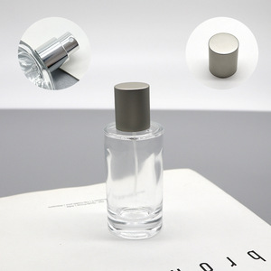 <b>Empty</b> Square Glass <b>Perfume</b> <b>Bottles</b> with Pump Sprayer Customized 30ml/50ml/100ml Screen Printing & Hot Stamping Options - Product Image 3