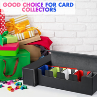 Boîte de rangement pour cartes à collectionner JUZI en gros, personnalisable, avec boîte à dés amovible, étui à cartes 5-en-1 avec plateau à dés intégré