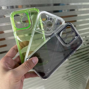 Chống sốc <span class=keywords><strong>TPU</strong></span> PC màu sắc rõ ràng Cover quay lại cho <span class=keywords><strong>Iphone</strong></span> 14 15 16 Pro cộng với Max trường hợp điện thoại - Product Image 1