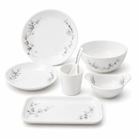 Service de vaisselle en mélamine pour restaurant chinois, motif vintage oiseaux et fleurs, assiettes et bols durables, vaisselle de qualité alimentaire CE