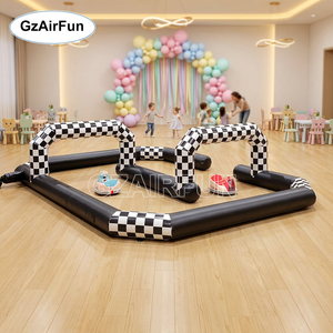 Pista <span class=keywords><strong>de</strong></span> Carreras <span class=keywords><strong>de</strong></span> Karts Inflable Personalizada, Barrera Portátil <span class=keywords><strong>para</strong></span> Autos <span class=keywords><strong>de</strong></span> Choque <span class=keywords><strong>para</strong></span> Fiestas y Eventos al Aire Libre - Product Image 1