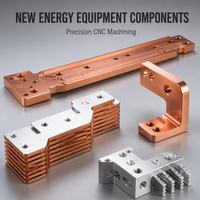 Supports de montage en acier inoxydable et aluminium usinés avec précision par CNC pour équipements mécaniques de nouvelles énergies