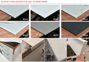 Macostone siêu mỏng <span class=keywords><strong>6mm</strong></span> 6.5mm phiến đá thạch anh cho nhà bếp Countertop trang điểm đổi mới - Product Image 4