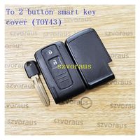 Coque de clé intelligente à 2 boutons pour télécommande de véhicule, remplacement pour Toyota Corolla Verso Smart Prox Remote - Vente en gros