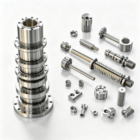 Pièces métalliques en acier inoxydable usinées CNC de précision sur mesure à 5 axes, usinage CNC, fraisage, petites pièces en aluminium