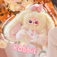 Original bébé trois lys lapin ville Gen 5 400% série boîte aveugle BB3 peluche Animal Figure poupées porte-clés jouets