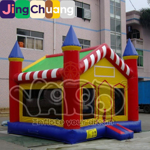 Castello Gonfiabile per Feste di <span class=keywords><strong>Compleanno</strong></span> all'Aperto, Trampolino con Scivolo, Giocattolo per Bambini in PVC, Uso Domestico, Grande e Sovradimensionato - Product Image 4