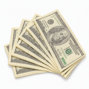 Serviettes en papier imprimées jetables à 2 plis, motif billet de 100 dollars, en sachet pour décorations de fête - Product Image 6