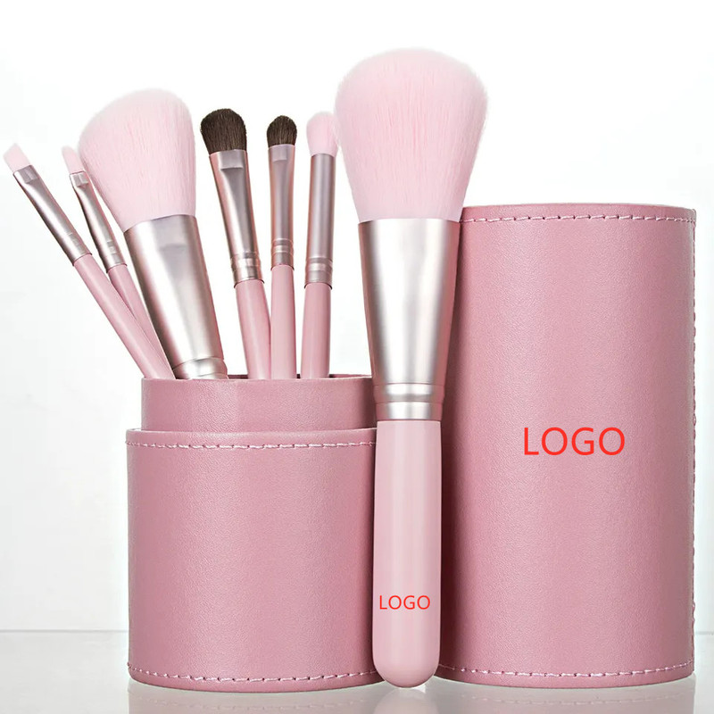 Professional 10Pcs Pink Handle Makeup Brush