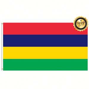 Drapeaux de l'île <span class=keywords><strong>Maurice</strong></span> <span class=keywords><strong>en</strong></span> gros 3x5 pieds, polyester 68D/100D, personnalisation de toutes les nations, expédition rapide, fournisseur fiable, livraison rapide - Product Image 2