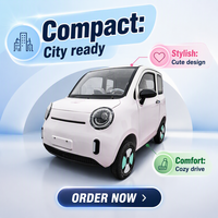 Mini pick-up électrique fermé |   Véhicule à énergie nouvelle pour usage familial urbain