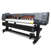 Printer Vinil Digital 1.8M, Printer Plotter Inkjet Nonair Ramah Lingkungan dengan Kepala Tunggal atau Ganda